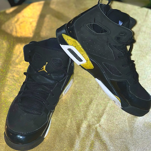 Jordan Other - Pre-Loved Black & Gold Jordans (Big Boy 6)
